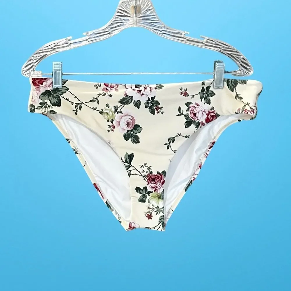 NWT Antonio Melani Style Bungalow Bikini Bottom Floral XL